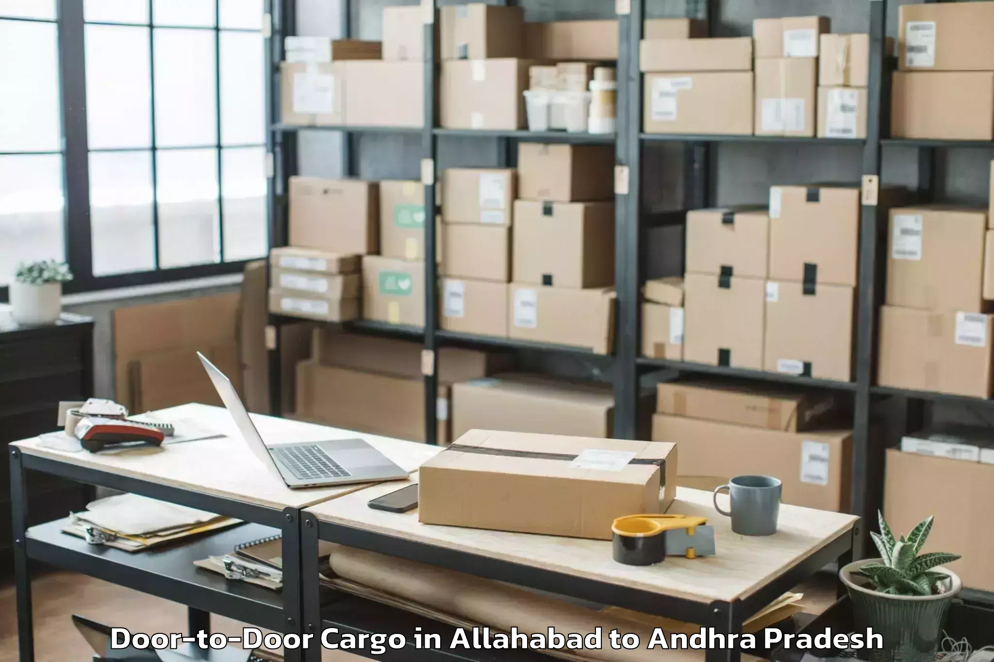 Top Allahabad to Chirala Door To Door Cargo Available